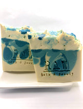 Load image into Gallery viewer, Winter Wonderland Handmade Cold Processed Soap Bar