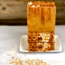 Load image into Gallery viewer, Oatmeal Milk and Honey Handmade Cold Processed Soap Bar
